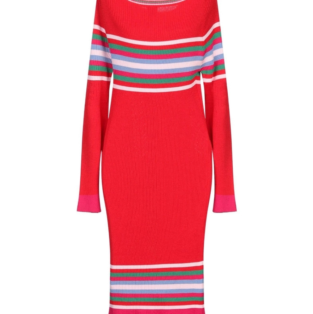 NWT PINKO Knitted, ribbed Dress L